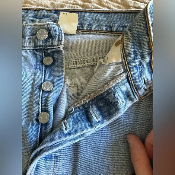 Vintage Levi 501 Rare Python Jeans - See Measurement Photos - Picture 7 of 16